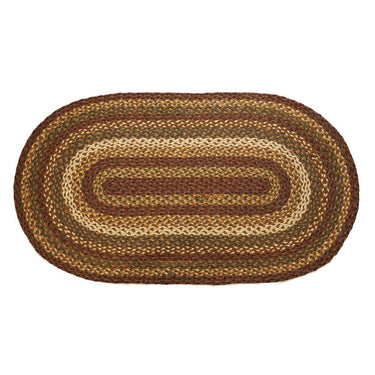 Tea Cabin Jute Braided Rug Oval 27